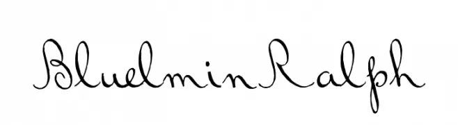 BluelminRalph  Descarca Fonturi Gratis