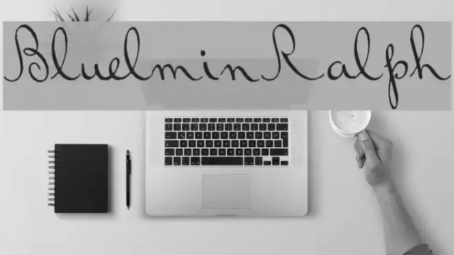 BluelminRalph Font examples