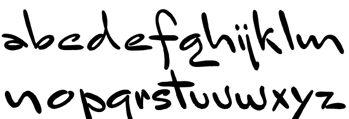 BluelminSandsfort Font LOWERCASE