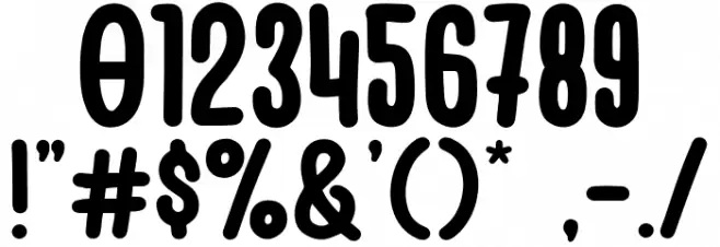 Bluenesia Font OTHER CHARS