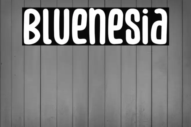 Bluenesia Font examples