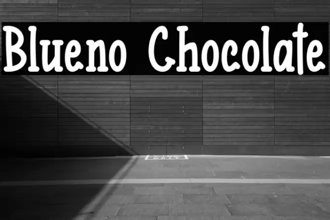 Blueno Chocolate Fonte examples