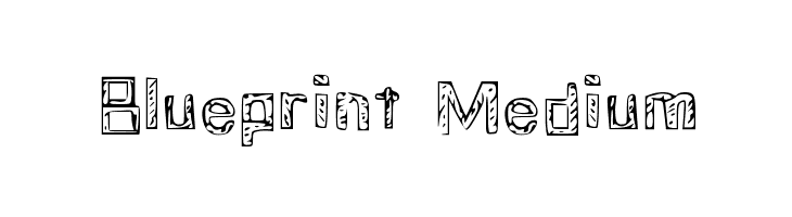 Blueprint Medium  Descarca Fonturi Gratis