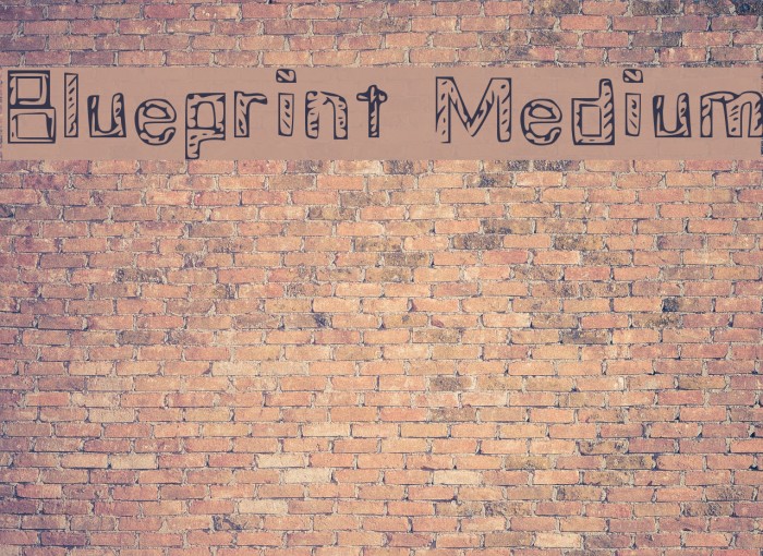 Blueprint Medium Font examples