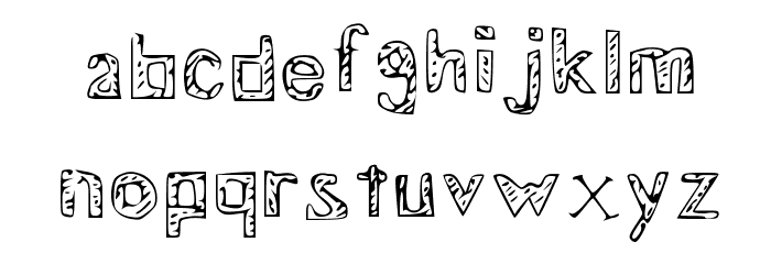 Blueprint Medium Font LOWERCASE