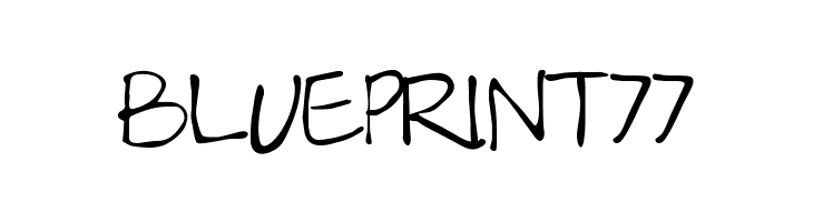 Blueprint77  font caratteri gratis