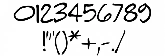 Blueprint77 Font OTHER CHARS