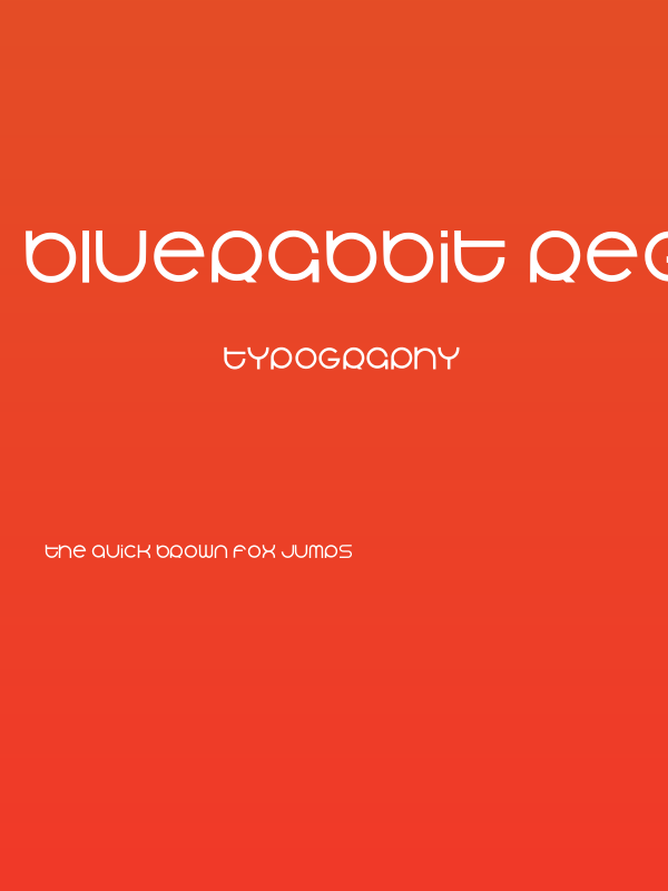 Bluerabbit Regular Poster