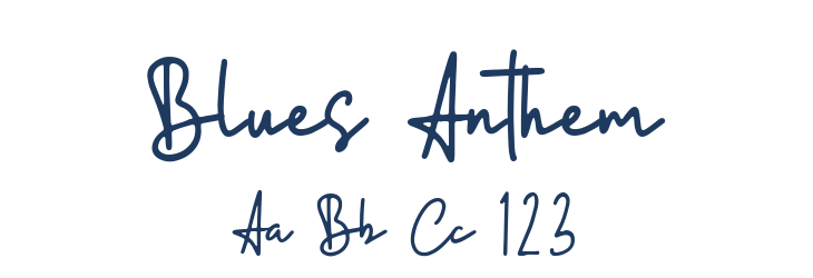 Blues Anthem Font Preview