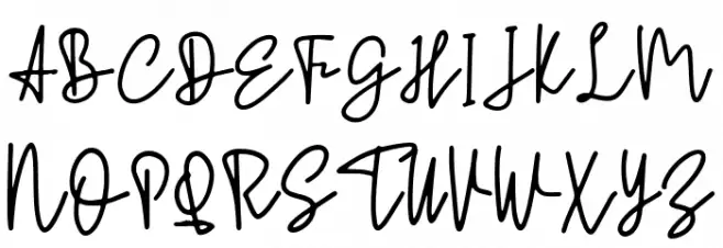 Blues Anthem फ़ॉन्ट अपरकेस