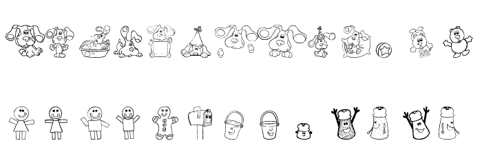 Blue's Clues Font LOWERCASE