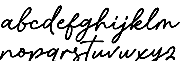 Blues Malone Font LOWERCASE