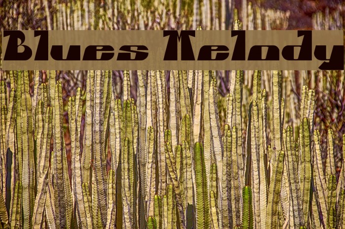 Blues Melody Font examples