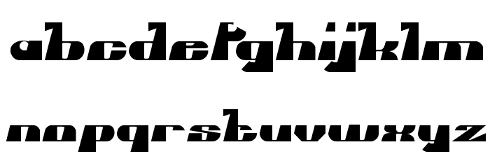 Blues Melody Font LOWERCASE