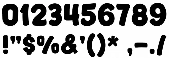 Blues Smile Font OTHER CHARS