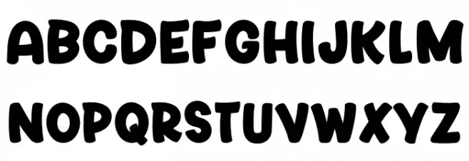 Blues Smile Font LOWERCASE