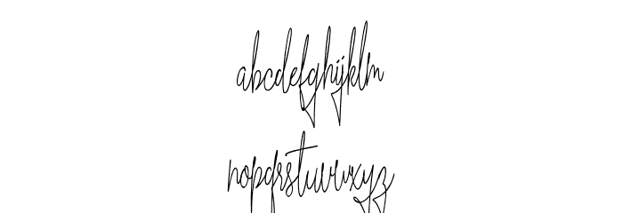 BluesIndigo Font LOWERCASE