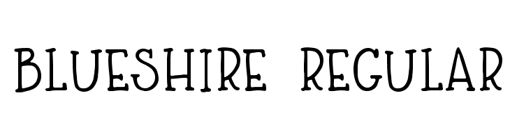 Blueshire Regular Fonte