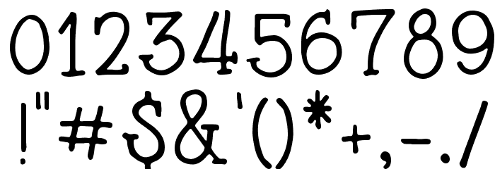 Blueshire Regular Font OTHER CHARS