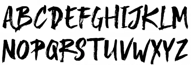 Bluesky Schriftart Groß