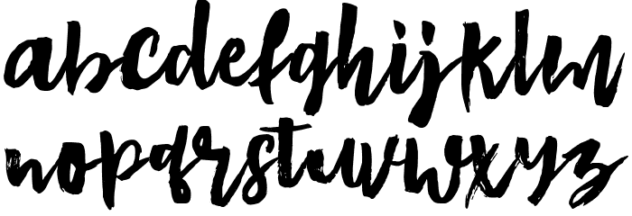 Bluesky Font LOWERCASE