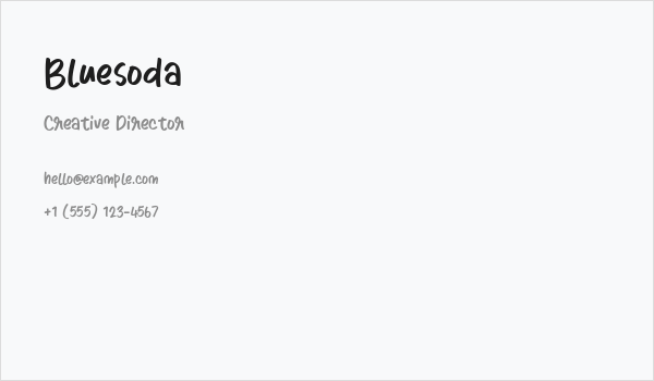 Bluesoda Business Card