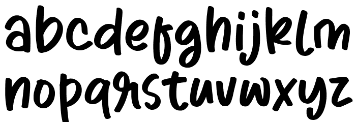 Bluesoda Font LOWERCASE