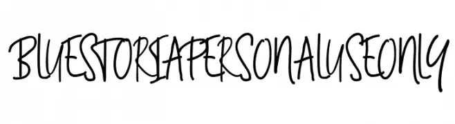 BluestoriaPersonalUseOnly  नि: शुल्क फ़ॉन्ट्स डाउनलोड