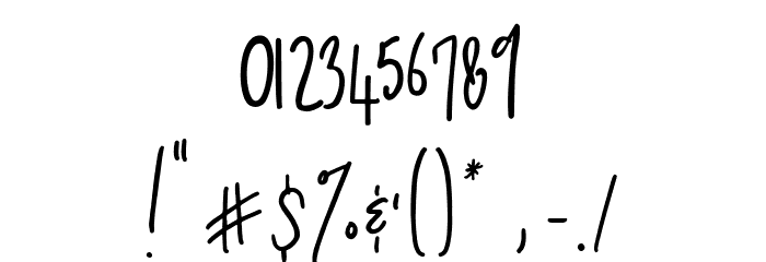 BluestoriaPersonalUseOnly फ़ॉन्ट अन्य घर का काम