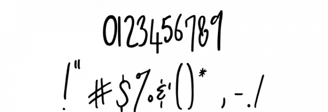 BluestoriaPersonalUseOnly Font OTHER CHARS