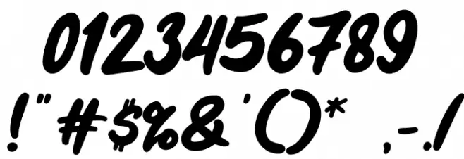 Bluetea Font OTHER CHARS