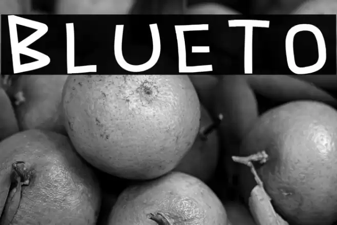 Blueto Caratteri examples