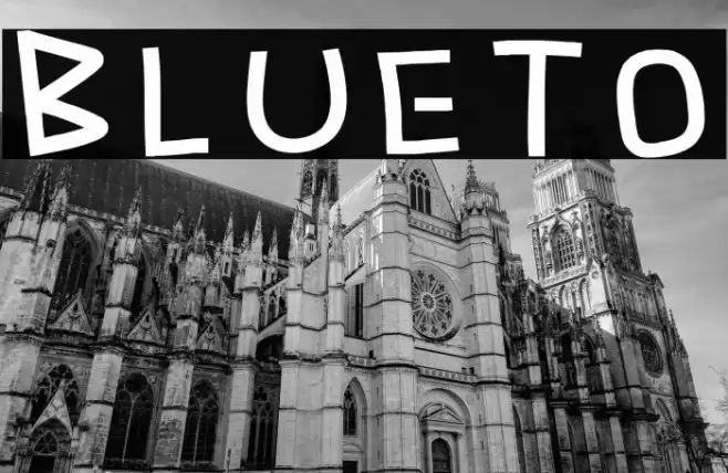 Blueto Caratteri examples