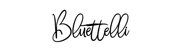 Bluettelli  Frei Schriftart Herunterladen