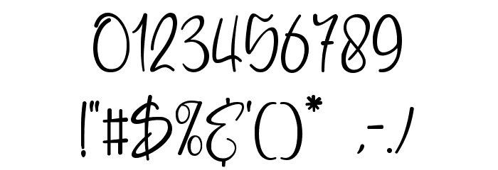 Bluettelli フォント その他の文字