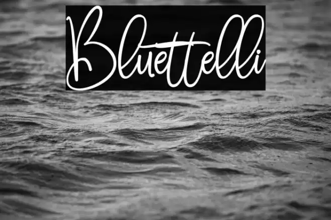 Bluettelli Font examples
