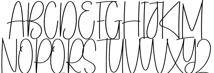 Bluey Font UPPERCASE