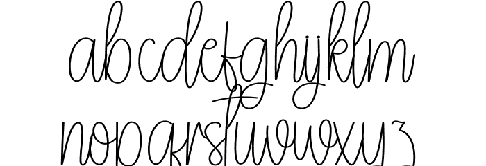 Bluey Font LOWERCASE