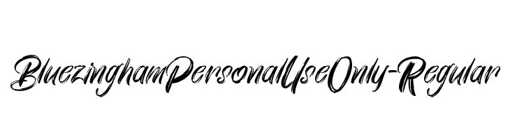 BluezinghamPersonalUseOnly-Regular  Descarca Fonturi Gratis