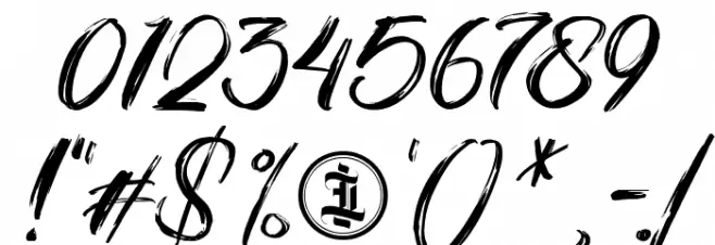 BluezinghamPersonalUseOnly-Regular Font OTHER CHARS