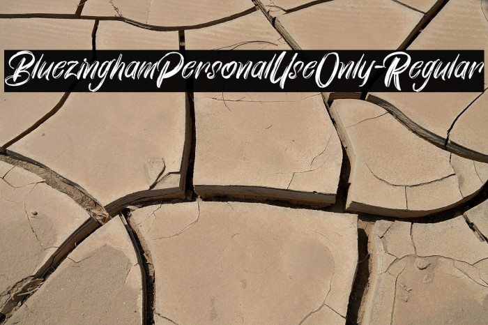 BluezinghamPersonalUseOnly-Regular Example 3