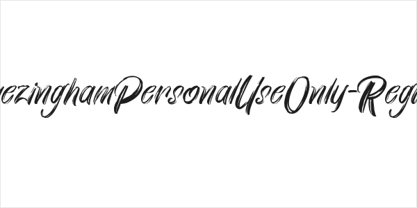 BluezinghamPersonalUseOnly-Regular Logo
