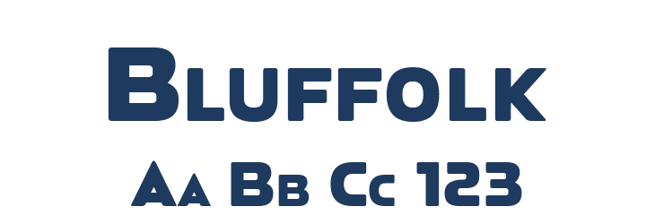 Bluffolk Font Preview