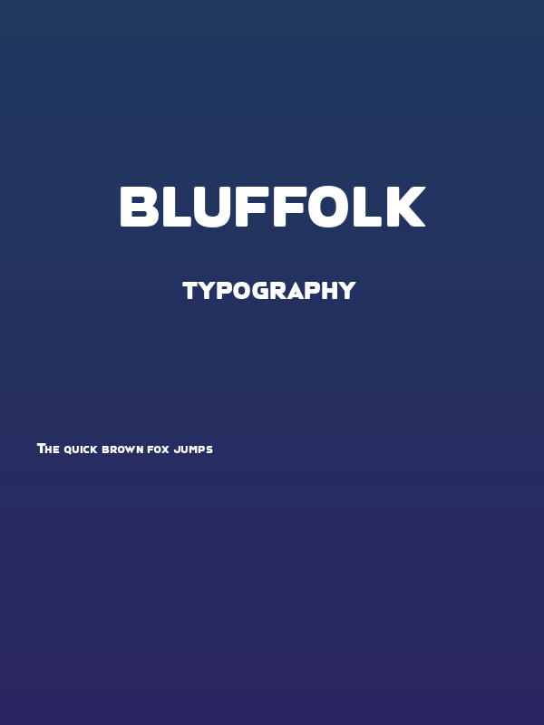 Bluffolk Poster