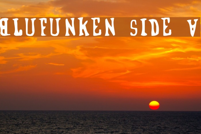 Blufunken side A Font examples