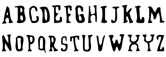Blufunken side A Font LOWERCASE