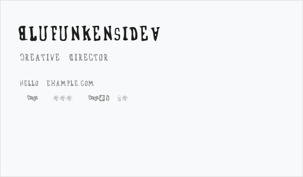 BlufunkensideA Business Card