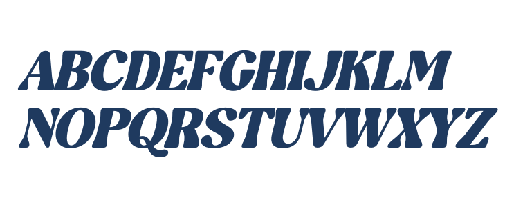 Blugide DEMO VERSION Italic Uppercase