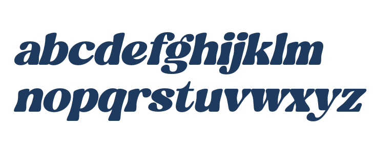 Blugide DEMO VERSION Italic Lowercase