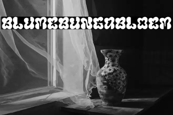 Blumebungabloem Font examples